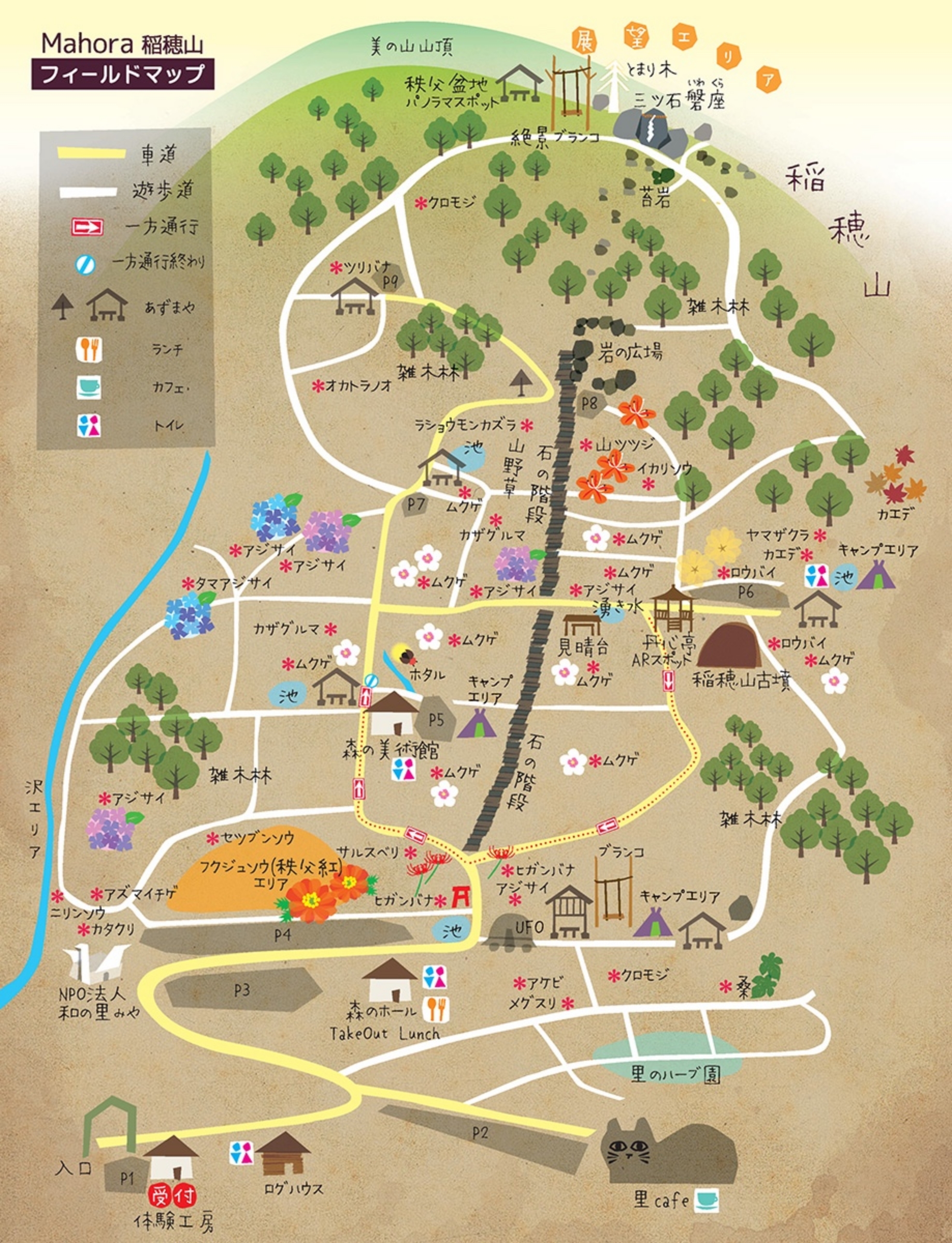 園のマップ